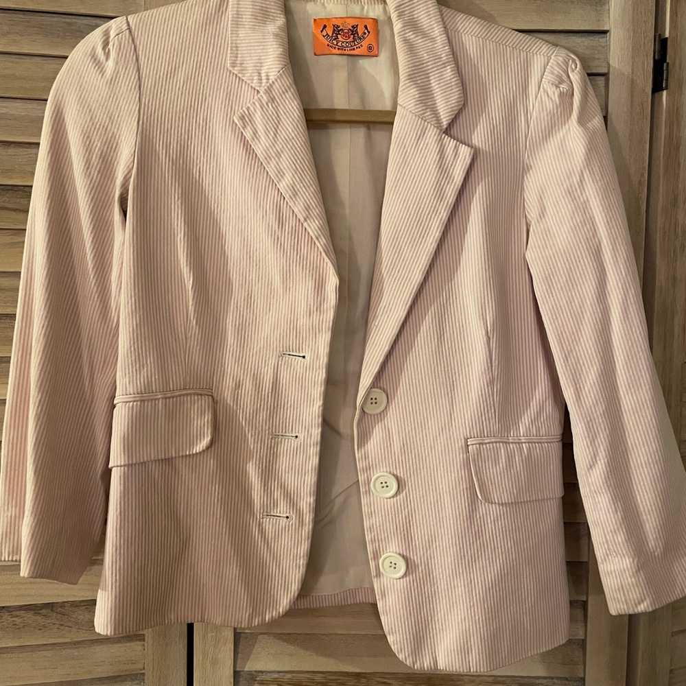 Juicy Couture pale pink / off white jacket size 2 or small